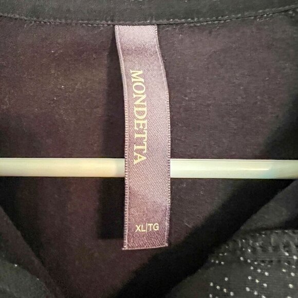 Mondetta Women's Black Track Quarter-Zip Jacket Size XL - Picture 2 of 6